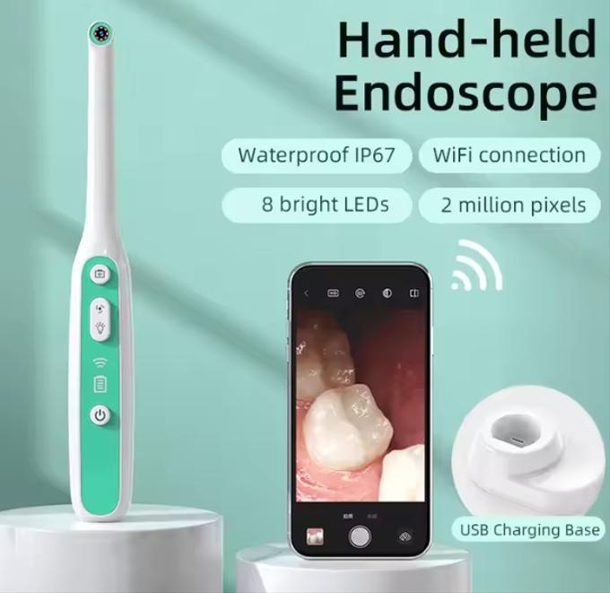 Caméra Dentaire intra-orale Orale Inspection de Surveillance de la Lumière LED HD pour Dentiste Vidéo Disponible sur IOS et Android