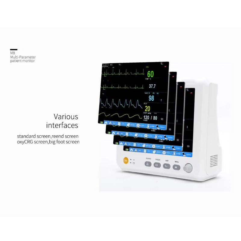 Yonker M8 7 paramètres médical Patient moniteur Machine SpO2 8 pouces